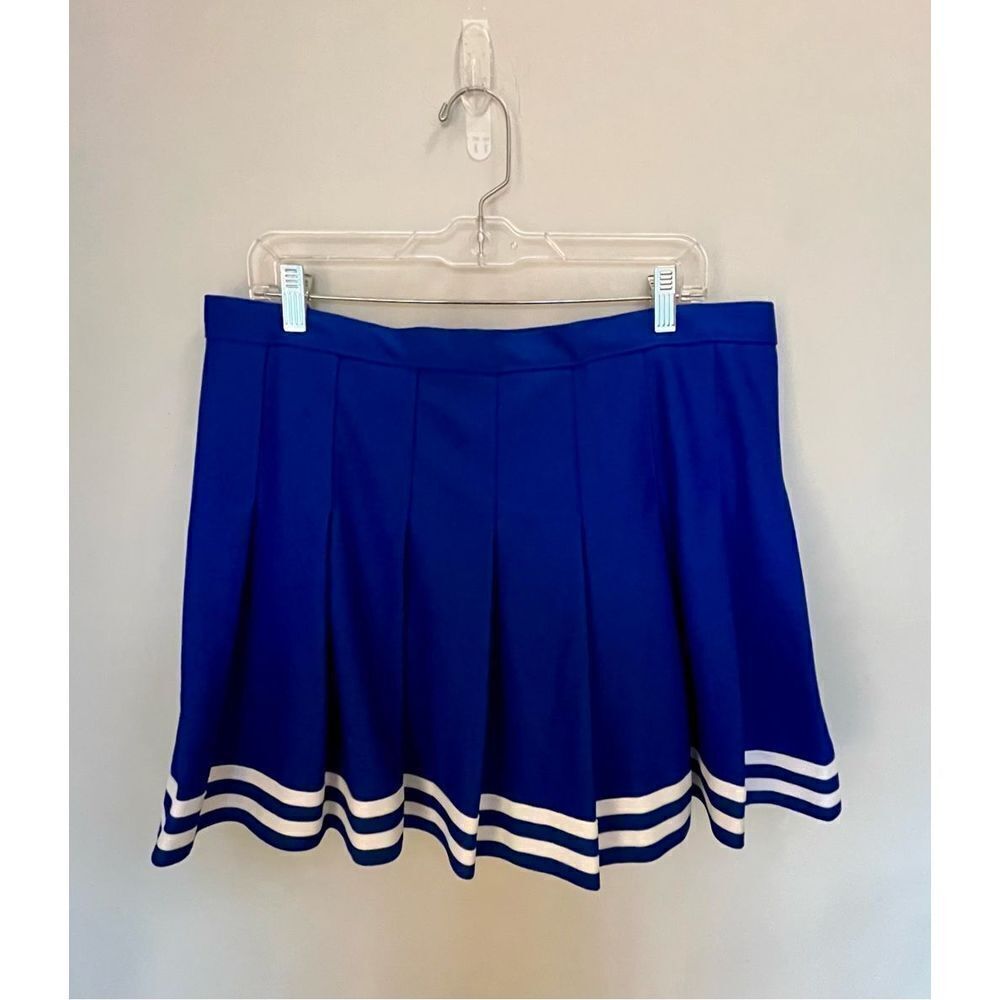 Chasse adult XXL blue and white cheer skirt NWT